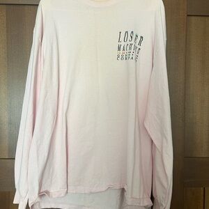 Pink Long Sleeve Graphic Tee